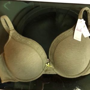 Cacique, cleavage solution bra, 44C olive green